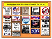 # 2    Some Posters found of Hannity Web site