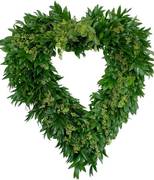 Nagi and Seasonal Eucalyptus Combo Heart-Wreath